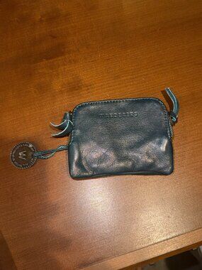 Wanderers Travel Co Venetian Card Wallet - Petrol/Teal Leather
